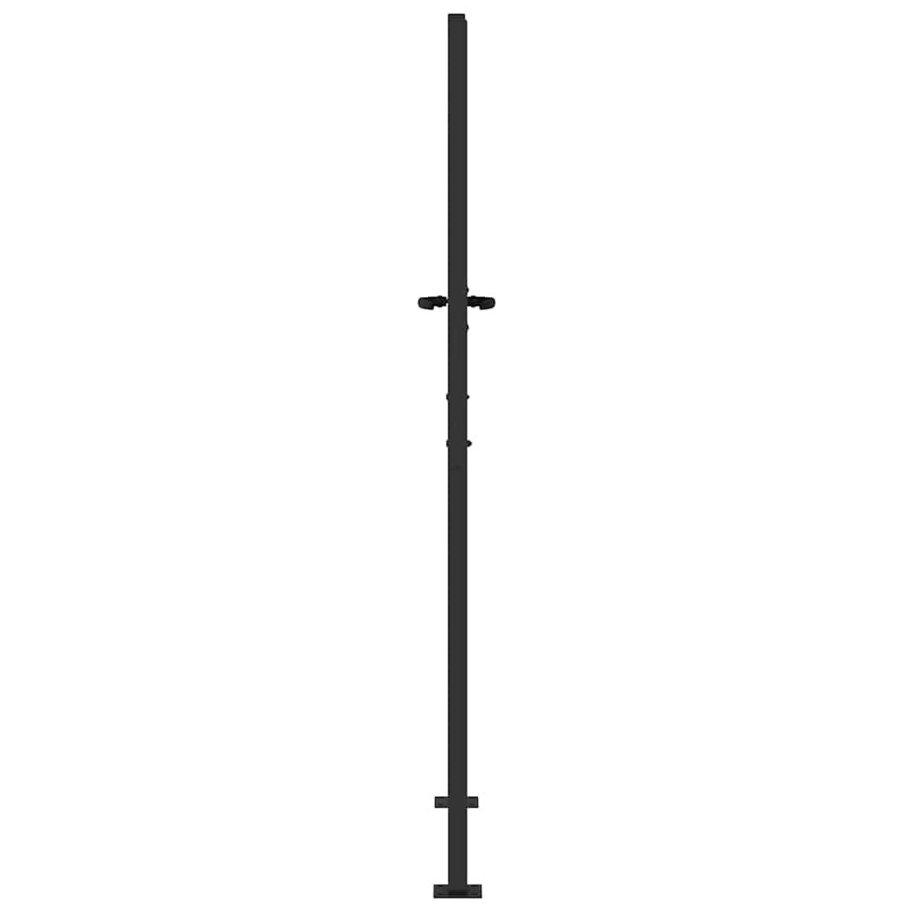 Stalen Poort – Tuinpoort – Toegangsdeur – Veiligheidshek – Sierhek – 1105 x 200 cm – Gepoedercoat Staal – Deadbolt Slot