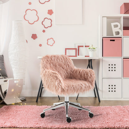 Relaxstoel – Loungestoel – Fauteuil – Zitstoel – Leunstoel – Zacht Roze Met Zilveren Accenten – Verstelbare Hoogte – Makkelijk Schoon Te Maken
