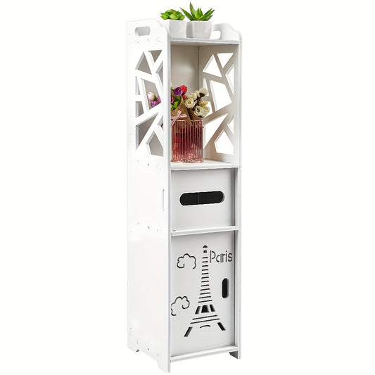 Badkamerkast – Badkamermeubel – Opbergkast – Kolomkast – Wastafelonderkast – Compact 80 cm Hoog – Duurzaam PVC Wit