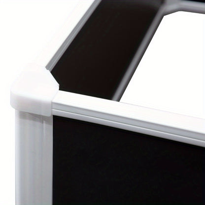 Verhoogde Plantenbak – Tuinbak – Balkonbak – Kweekbak – Plantenbak Grijs – Duurzaam Kunststof – Efficiënt Drainagesysteem – 100x80x30 cm – Weerbestendig Design