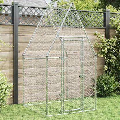 Kippenren – Kippenhok – Vogelenkooi – Dierenkooi – Kippenkooi – Verzinkt Staal – 100x100x190 cm – Stevig en Duurzaam