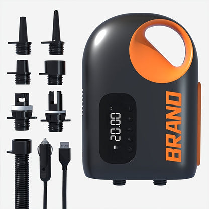 Elektrische Luchtpomp – Opblaaspomp – Compressor – Inflator – Pomp – USB Oplaadbaar – Max 20 PSI – Compact Design Zwart