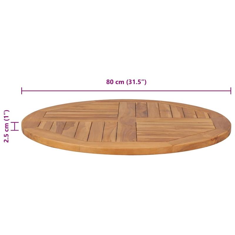 Table top solid wood teak around 2.5cm 80cm,  Rustic Design, Handcrafted Look, Highquality Wood, Teak Wood, Wood Panel, Wood Slab, Furniture Makers, Diy Enthusiasts