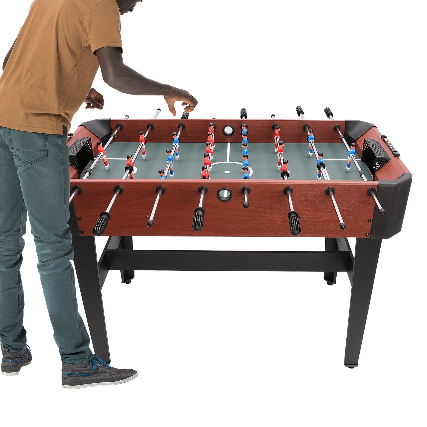 Tafelvoetbaltafel – Voetbalspel – Fussballtafel – Foosball – Tafelvoetbal – Professioneel 8 Sticks Ontwerp – Stalen Frame & Tournament Kwaliteit