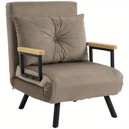 Verstelbare Relaxstoel – Schommelstoel – Lounge Stoel – Fauteuil – Slaapstoel – Stalen Frame – Zachte Foamvulling – 120kg Draagvermogen – Compact 63x73x81 cm