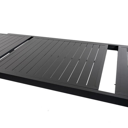 Uitbreekbare Tuin Tafel – Uitschuifbare Balkon Tafel – Inklapbare Buiten Tafel – Aluminium Tuinmeubel – Weerbestendig – 160-240 cm Uitbreidbaar Antraciet