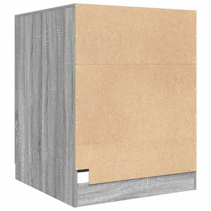 Wasmachinekast – Opbergkast Wasmachine – Badkamerkast – Wasmachine Meubel – Wasruimte Kast – Gray Sonoma – Hoogwaardig MDF – Afmetingen 71x71,5x91,5 cm