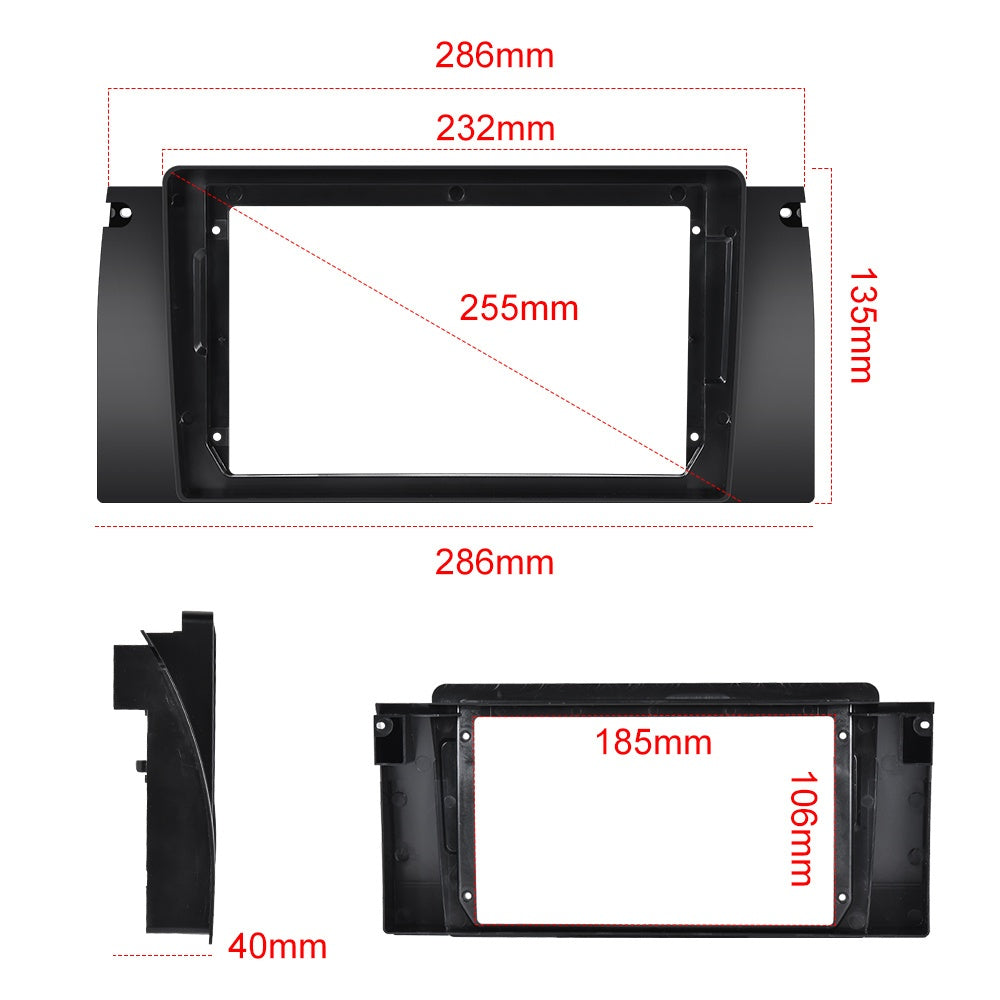 Android Autoradio – Car Multimedia – Navigatiesysteem – Touchscreen Radio – Dubbele Din – 9-Inch 1280P IPs Scherm – Draadloze Carplay En Android Auto – Inclusief Ahd Achteruitrijcamera En Microfoon