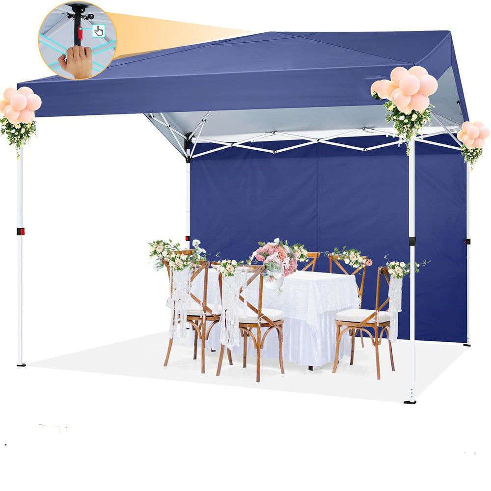 Partytent – Paviljoen – Vouwtent – Luifel – Tuinent – 3x3 m – Stevig Metalen Frame – Verstelbare Hoogte – Zonbescherming – Ventilatie