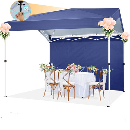 Partytent – Paviljoen – Vouwtent – Luifel – Tuinent – 3x3 m – Stevig Metalen Frame – Verstelbare Hoogte – Zonbescherming – Ventilatie