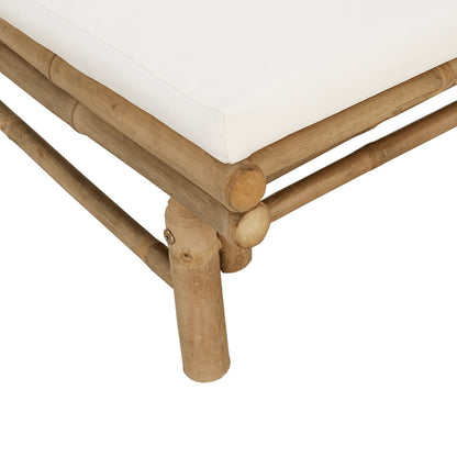 Bamboe Lounge Set – Buitenmeubilair – Tuinmeubilair – 2-Zits Bank – Duurzaam Hard Bamboe – Comfortabele Zithouding