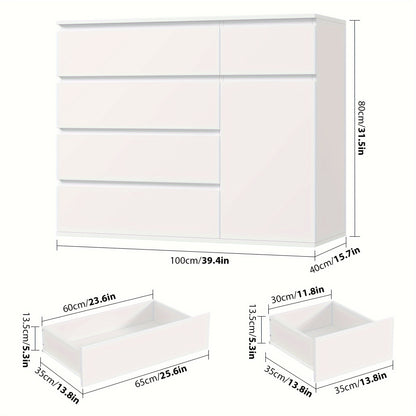 Modern Kastje – Ladekast – Opbergkast – Dressoir – Kast Met Deuren –  Compact 69 cm Hoog – MDF En Hardhout