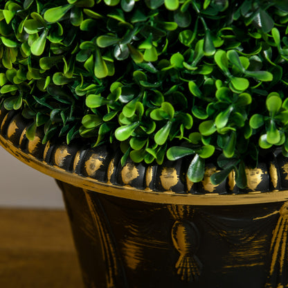Kunstplanten Spiraalvormige Buxus – Kunstboom – Nepplant – Decoratieplant – Groen – Set van 2 – 90 cm Hoog – Inclusief Potten – Onderhoudsvrij