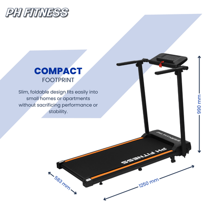 Loopband – Treadmill – Hardloopband – Fitnessapparaat – Wandelloper – Opvouwbaar – 1,5 HP Motor – Bluetooth Speaker & FitShow App