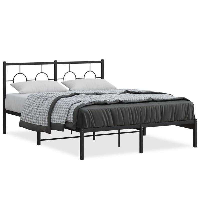 Bedframe Metaal Queen Size – Bedbodem Stalen Frame – Industrieel Bed – Slaapkamer Meubel – Minimalistisch Bed – Stevige Constructie – Zonder Matras