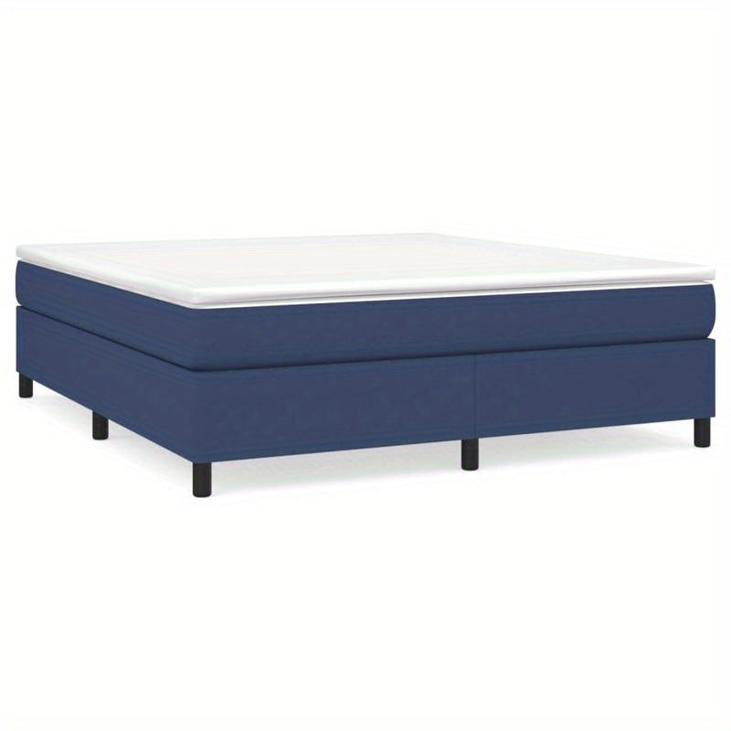 Bed frame without Mattress Blu 180x200cm in Tissue Practical, removable, suitable for all seasons, Spacesaving Bed, Seasonal Bedding, Stylish Bed Frame, Modern Home Decor, Removable Design, Lightweight Construction, Slatted B