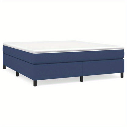 Bed frame without Mattress Blu 180x200cm in Tissue Practical, removable, suitable for all seasons, Spacesaving Bed, Seasonal Bedding, Stylish Bed Frame, Modern Home Decor, Removable Design, Lightweight Construction, Slatted B