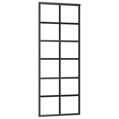 Sliding door met seizure 76x205cm ESG-glass en aluminium Practical, removable, suitable for all seasons