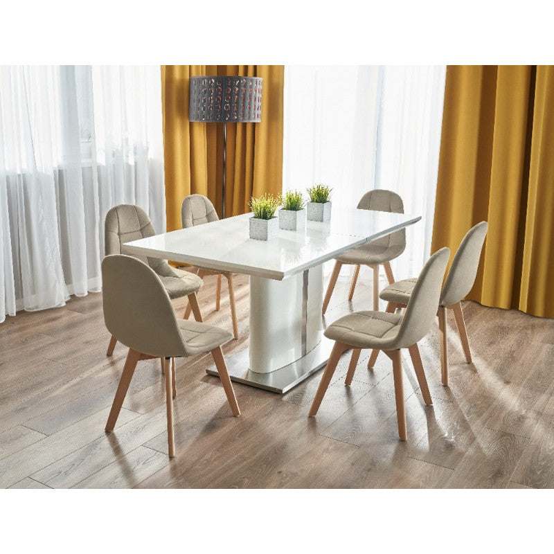 Stoelpoten – Meubelpoten – Stoelpootdop – Stoelpootbeschermers – Beukenhout – Set Met Schroeven – Geschikt Voor Beige Velvet Stoel – Max. Draagvermogen 130 kg