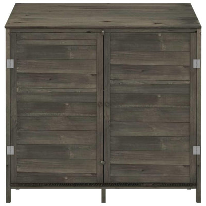 Tuinkast – Tuinhuisje – Tuinschuur – Gereedschapsschuur – Berging – Antraciet – Stevig Metaal – Compact 102x52x112 cm