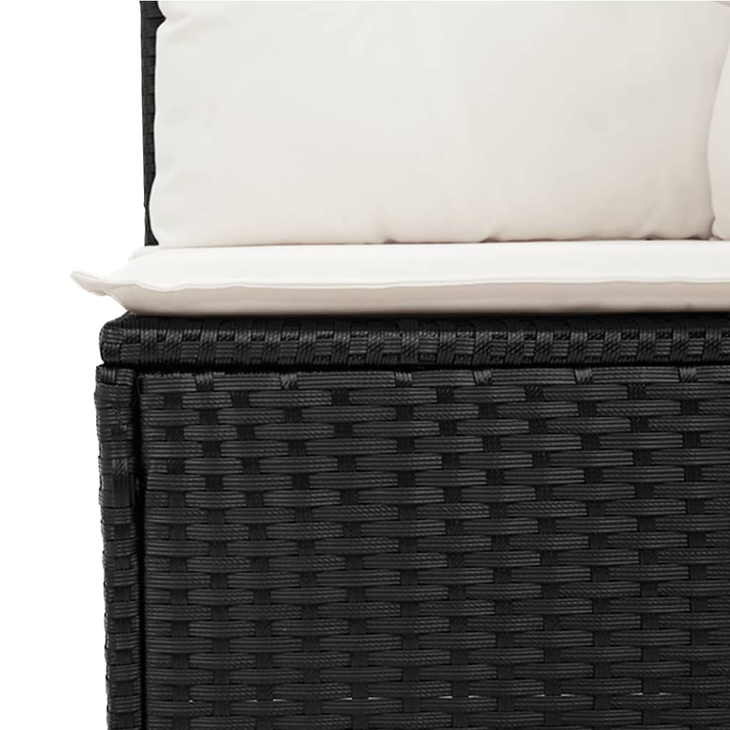 Loungeset – Loungesets – Tuinset – Loungemeubilair – Buitenmeubelen – Modulair Ontwerp – Weerbestendig PE-Rattan – Bruin & Crème – Zonder Tafel