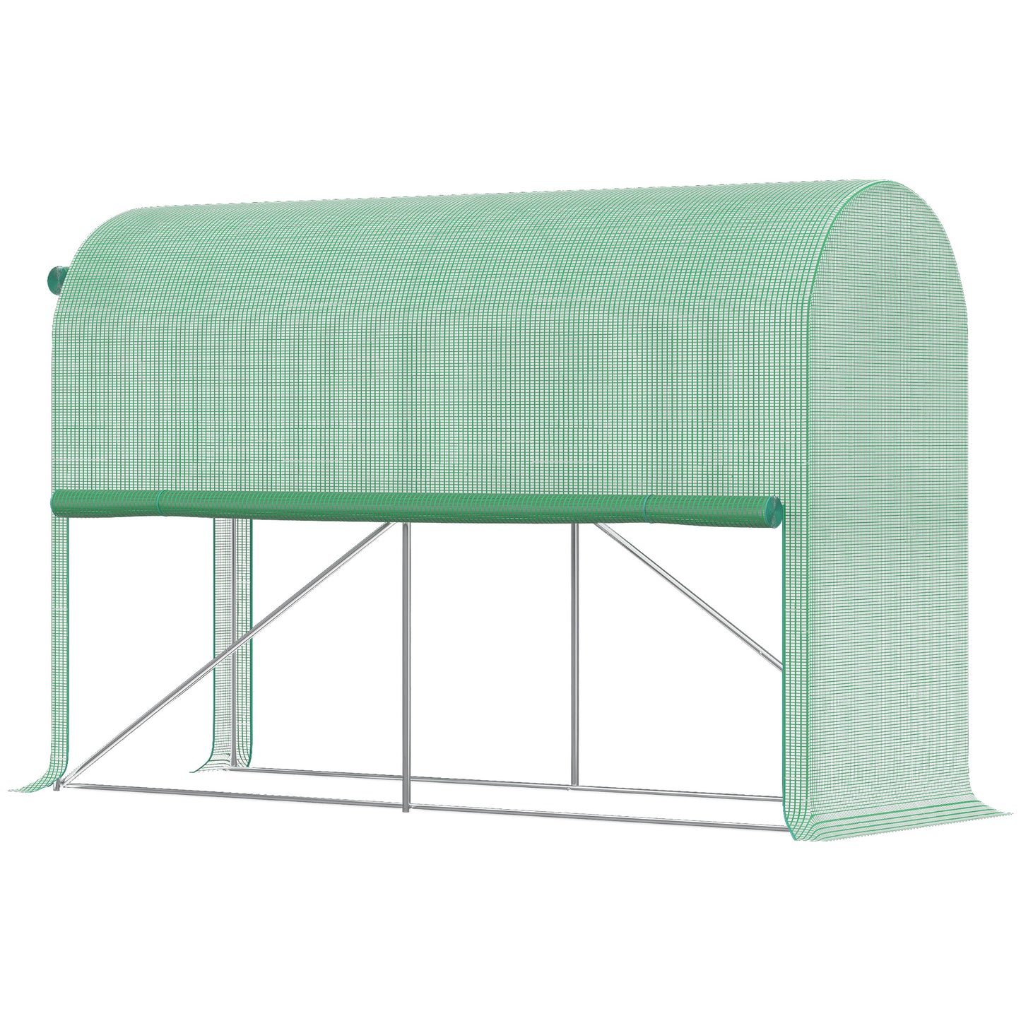 Tuinserre – Kas – Kweekkas – Groentekas – Plantenkas – Compact 3x1x2 Meter – Hoogwaardig PE Zeildoek 140g/m²