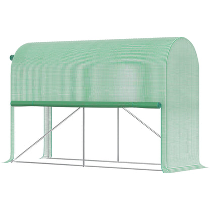 Tuinserre – Kas – Kweekkas – Groentekas – Plantenkas – Compact 3x1x2 Meter – Hoogwaardig PE Zeildoek 140g/m²