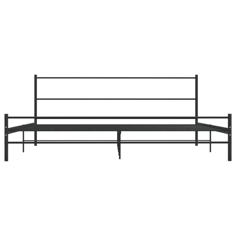Bedframe – Bedombouw – Slaapbank – Ledikant – Bedframe Zwart Metaal – 180x200 cm – Ruimtebesparend – Eenvoudig Te Monteren