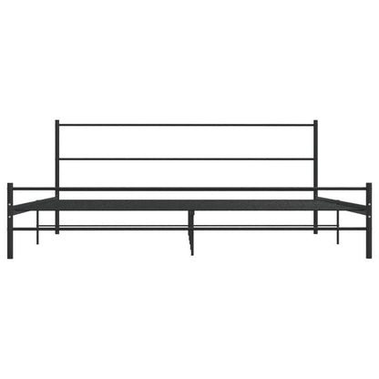 Bedframe – Bedombouw – Slaapbank – Ledikant – Bedframe Zwart Metaal – 180x200 cm – Ruimtebesparend – Eenvoudig Te Monteren