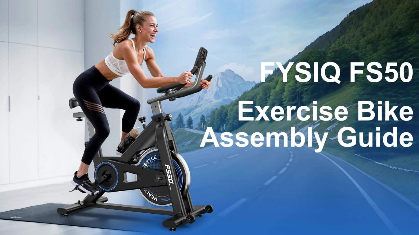 Ergometer Hometrainer – Fitnessfiets – Binnenfiets – Cardiofiets – Trainingsfiets – Zwart – Magnetische Weerstand 300W – Max 150 kg Belastbaar