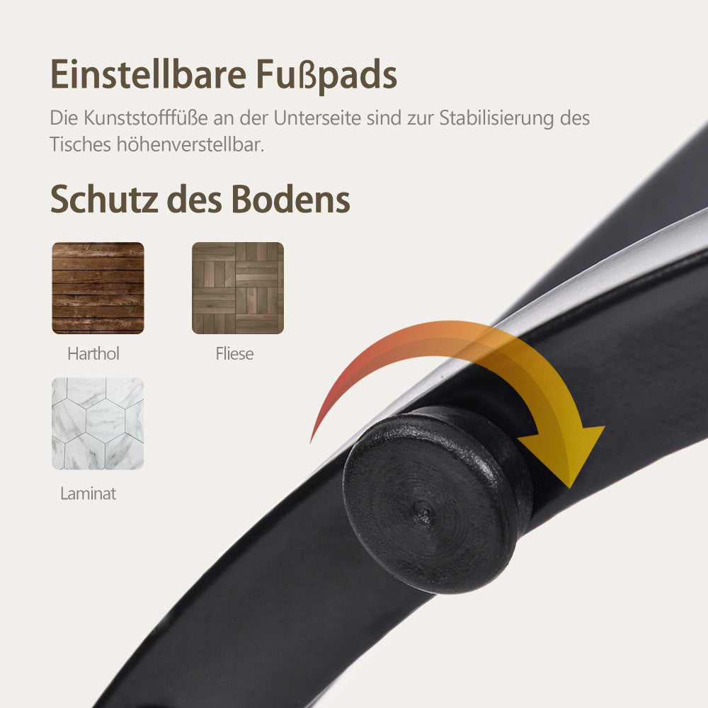 Ronde Salontafel – Bijzettafel – Tafeltje – Nestbare Tafels – Woonkamer Tafel – Set Van 2 – Compact & Duurzaam – Warme Bruine Kleur