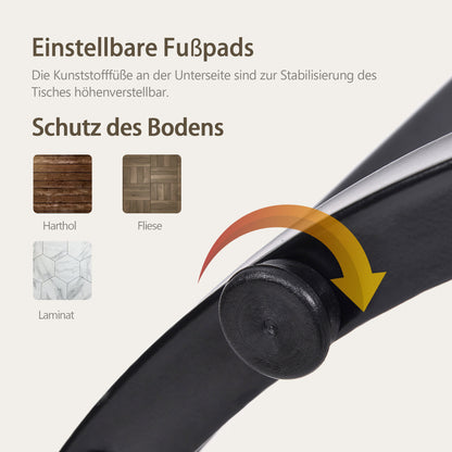 Ronde Salontafel – Bijzettafel – Tafeltje – Nestbare Tafels – Woonkamer Tafel – Set Van 2 – Compact & Duurzaam – Warme Bruine Kleur