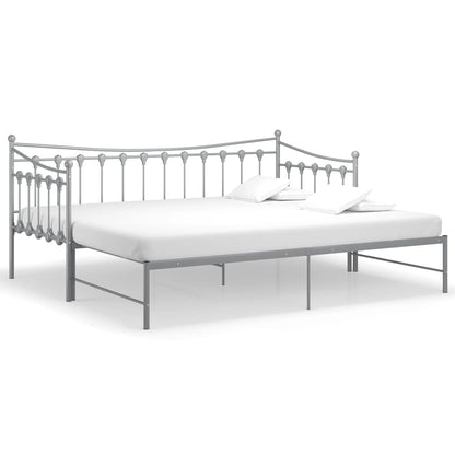 Bedbank – Slaapbank – Logeerbed – Sofa – 90x200 cm – Metalen Frame – Uittrekbaar Bed