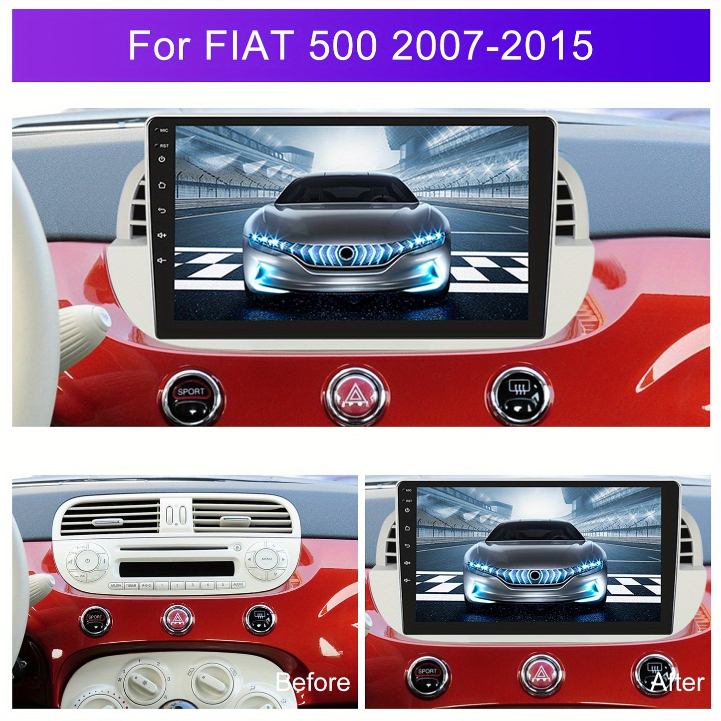 Autoplayer MP5 – Autoradio – Carplayer – Multimedia Speler – Touchscreen – 9 Inch HD Scherm – Draadloos CarPlay & Android Auto – GPS Navigatie & Bluetooth