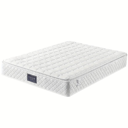 Matras – Pocketvering Matras – 7-Zone Matras – Koudschuim Matras – Tweepersoonsmatras – 160x200 cm – Hardheid H3 – Gewatteerde Microfiber Hoes