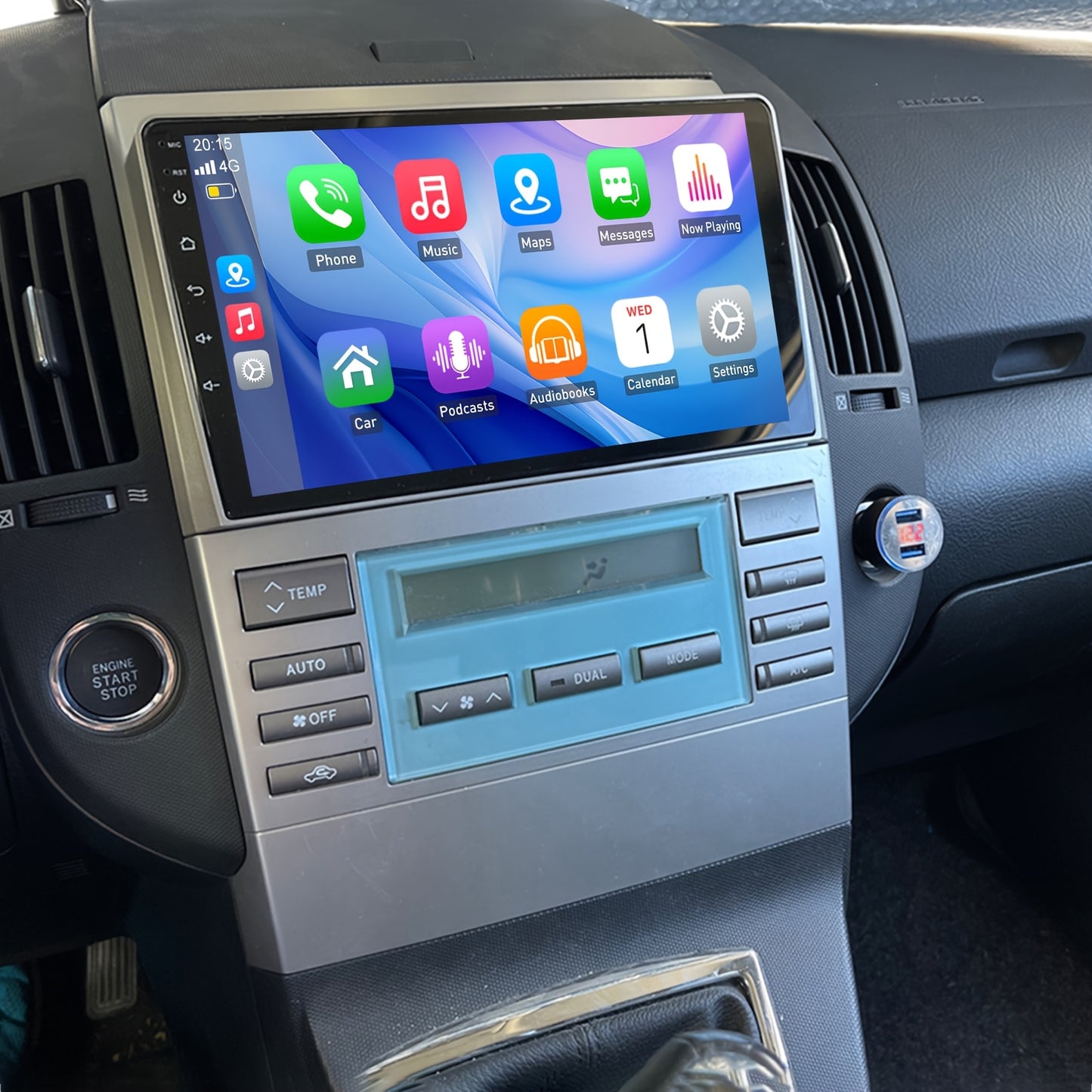 Autoradio Toyota Corolla Verso – Dab Radio – Multimedia Systeem – Navigatie Unit – Autostereo – 9 Inch IPS Touchscreen – Draadloze CarPlay en Achteruitrijcamera