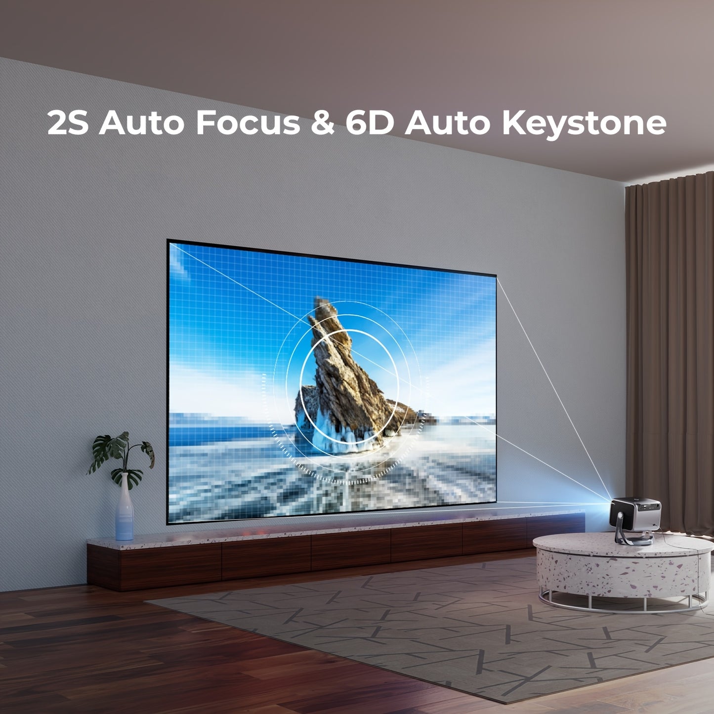 Beamer – Projector – Mini Beamer – Home Cinema – Smart Projector – Android TV 11.0 – 600 ANSI Lumen – Native 1080P Full HD