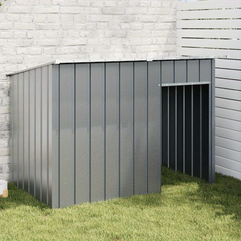 Hondenhok – Hondenhuis – Hondenbench – Buitenhok – Hondenmand – Antraciet Staal – Weerbestendig Dak – Ruim 153x91x110 cm