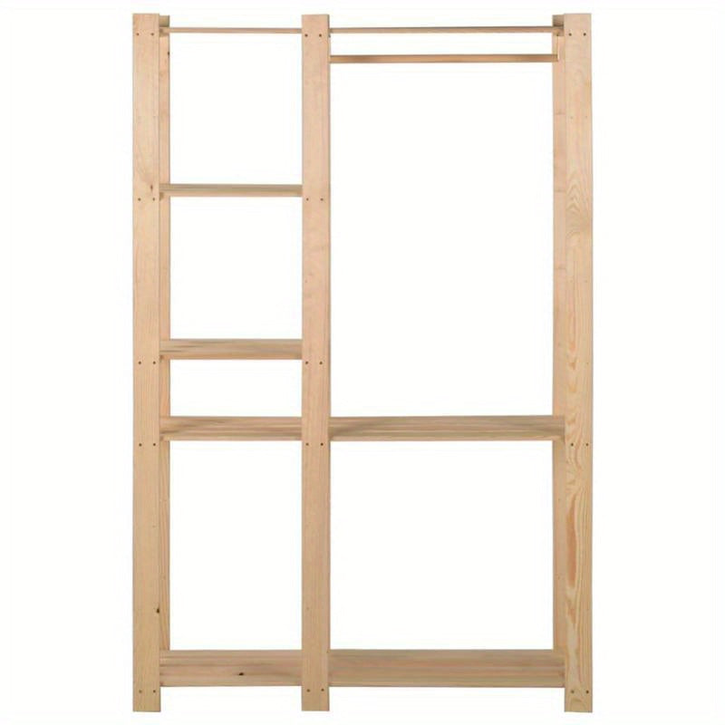 Kledingrek 110x38x170cm massief grenenhout