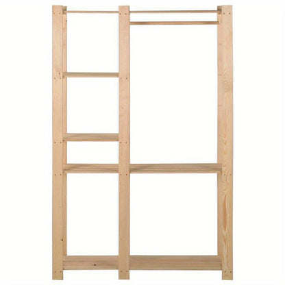 Kledingrek 110x38x170cm massief grenenhout