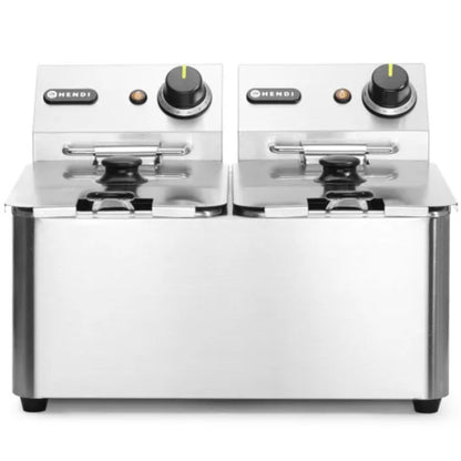 Kitchen Line Commercial Deep Fryer 6kW 230V 2 x 4L - Hendi 205846 - QUORE
