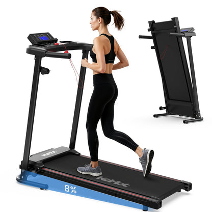 Smart Home Walking Treadmill with Multi-Function Display Quiet DC Motor EU 220-240V Support 12 Preset Workout Programs Ideal for Indoor Light Exercise