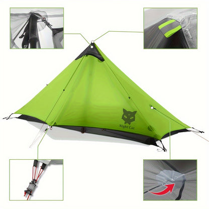 Lichtgewicht Tent – Backpack Tent – Trekking Tent – Ultralichte Shelter – Eénpersoons Tent – 0,95 kg – 15D Siliconen Nylon