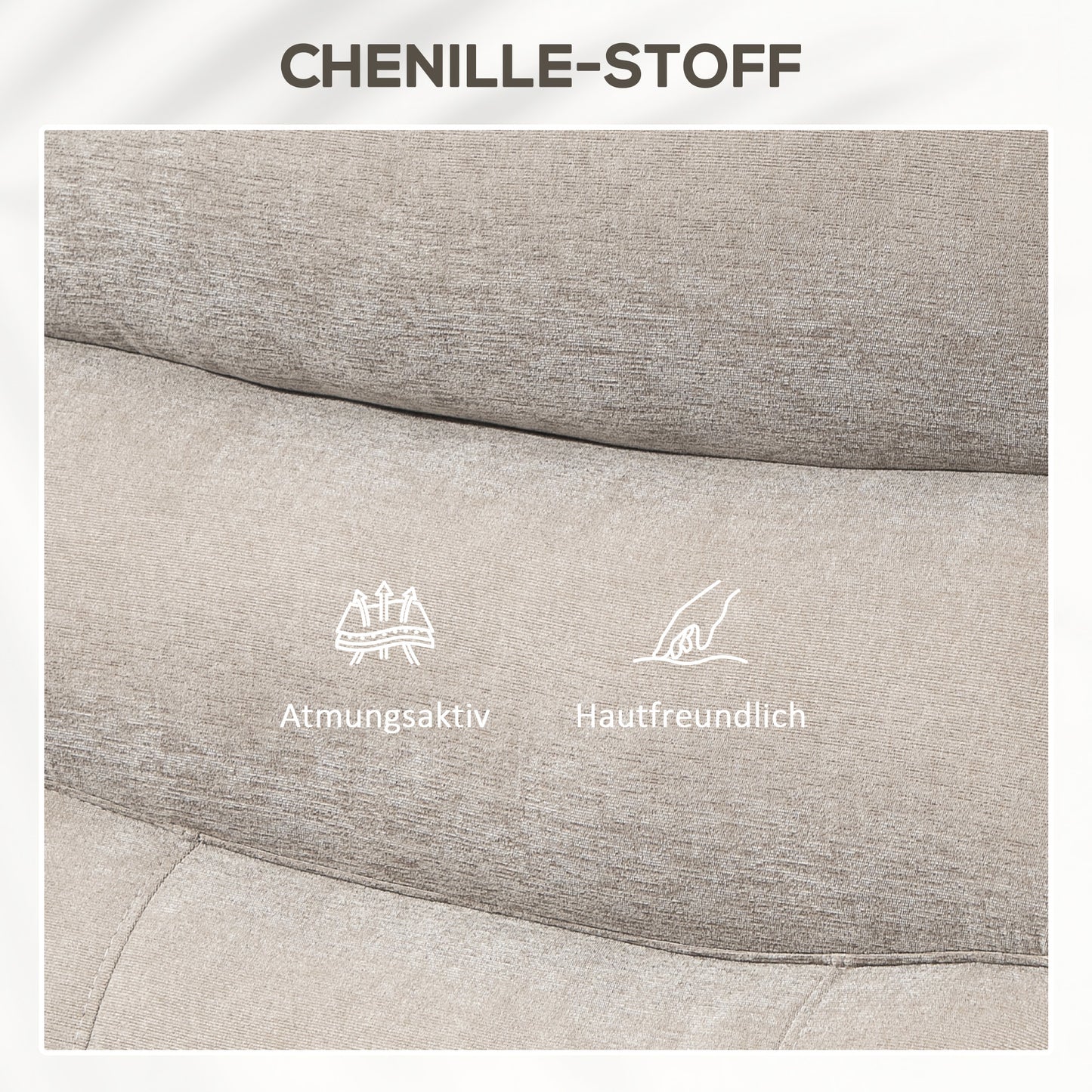 Massagestoel – Elektrische Relaxstoel – Massagefauteuil – Massagestoel met Liftfunctie – Elektrische Massagestoel Lichtbruin – 8 Vibratiepunten – 2 Afstandsbedieningen