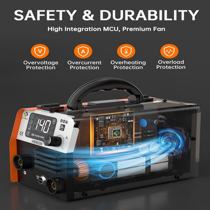 This Is a Versatile 3-In-1 Welding Machine with 200A Capacity, Suitable for MIG, TIG, And MMA Processes. It Operates on 220V And Features Portable Synergic Control, an IGBT Inverter, And Overload Protection, Making It Ideal f