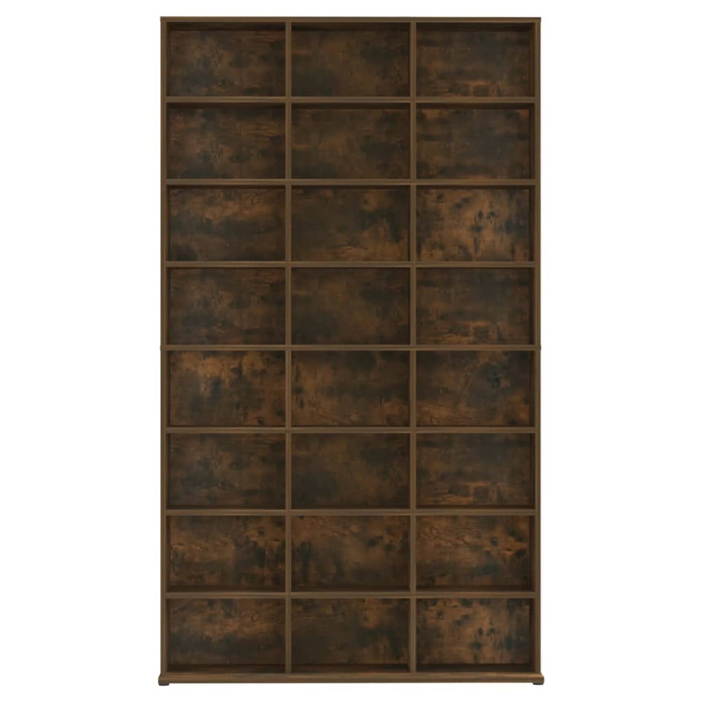 CD Cabinet Smoked Oak 102x23x177.5cm Engineered Wood CD Tower CD Storage Cabinet Shelf for Living Room Bedroom and Office, Utility Racks