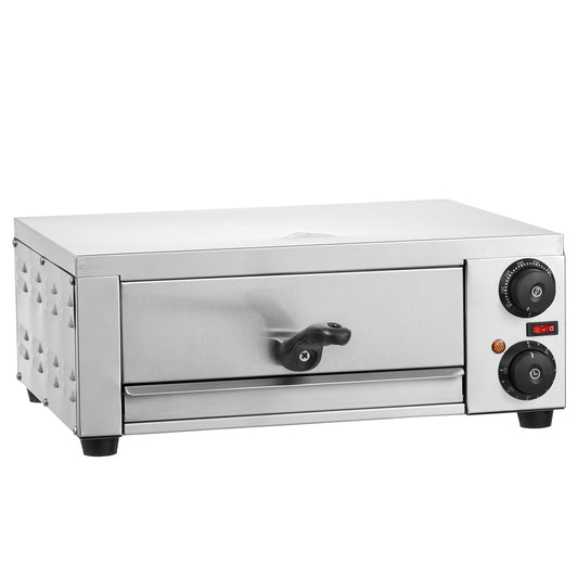 Pizzaoven – Elektrische Oven – Pizzamaker – Tafeloven – Gourmetoven – 12 Inch – 1500W Vermogen – Instelbare Temperatuur en Timer