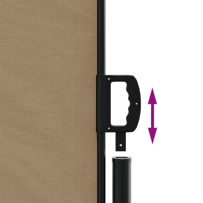 Extendable wind screen 140x1000cm taupe removable temporary outdoor, Vehicle Sun Shade, Sun Blocking Shield, Retractable Design, Fabric Material, Weatherresistant Fabric, Sun Shade Cover, Rv Owners, Camping Enthusiasts