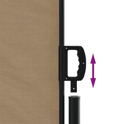Extendable wind screen 140x1000cm taupe removable temporary outdoor, Vehicle Sun Shade, Sun Blocking Shield, Retractable Design, Fabric Material, Weatherresistant Fabric, Sun Shade Cover, Rv Owners, Camping Enthusiasts