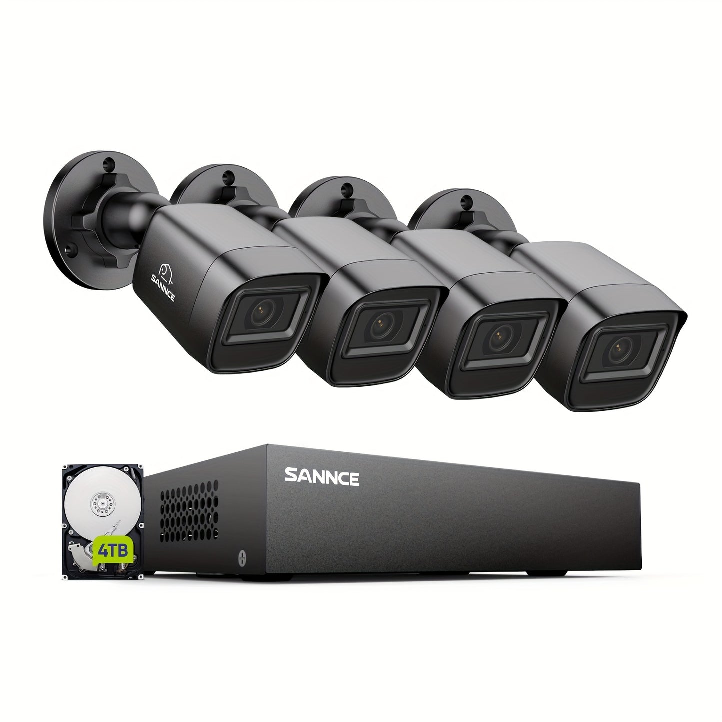 Interne Harde Schijf – HDD – Opslagmedia – Data Drive – 4TB Zwart – Vaste Stroomvoorziening – Compatibel Met Beveiligingscamera’s